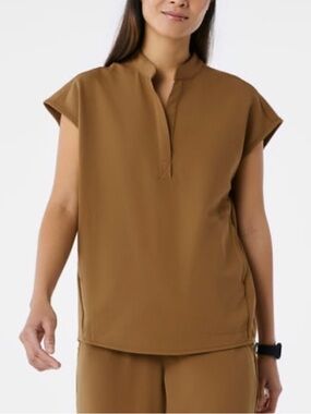 Rare! Figs earth Rafaela oversized scrub top XL 5324